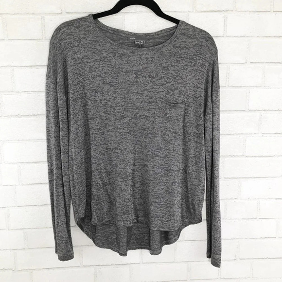 Vince Heathered Gray Long Sleeve Tee Shirt Women's Size XS - Picture 1 of 7